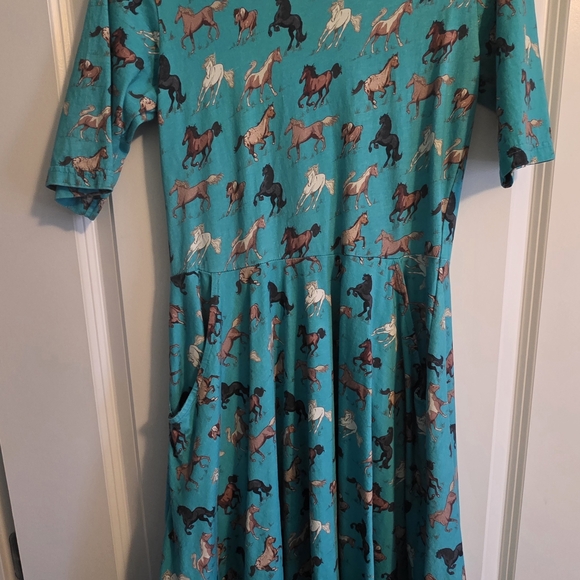 Svaha USA Horsing Around Organic Cotton Swirl Dress - Picture 3 of 6